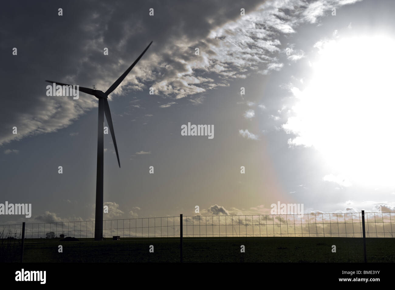 eolienne, aeolian, campagne, countryside Stock Photo
