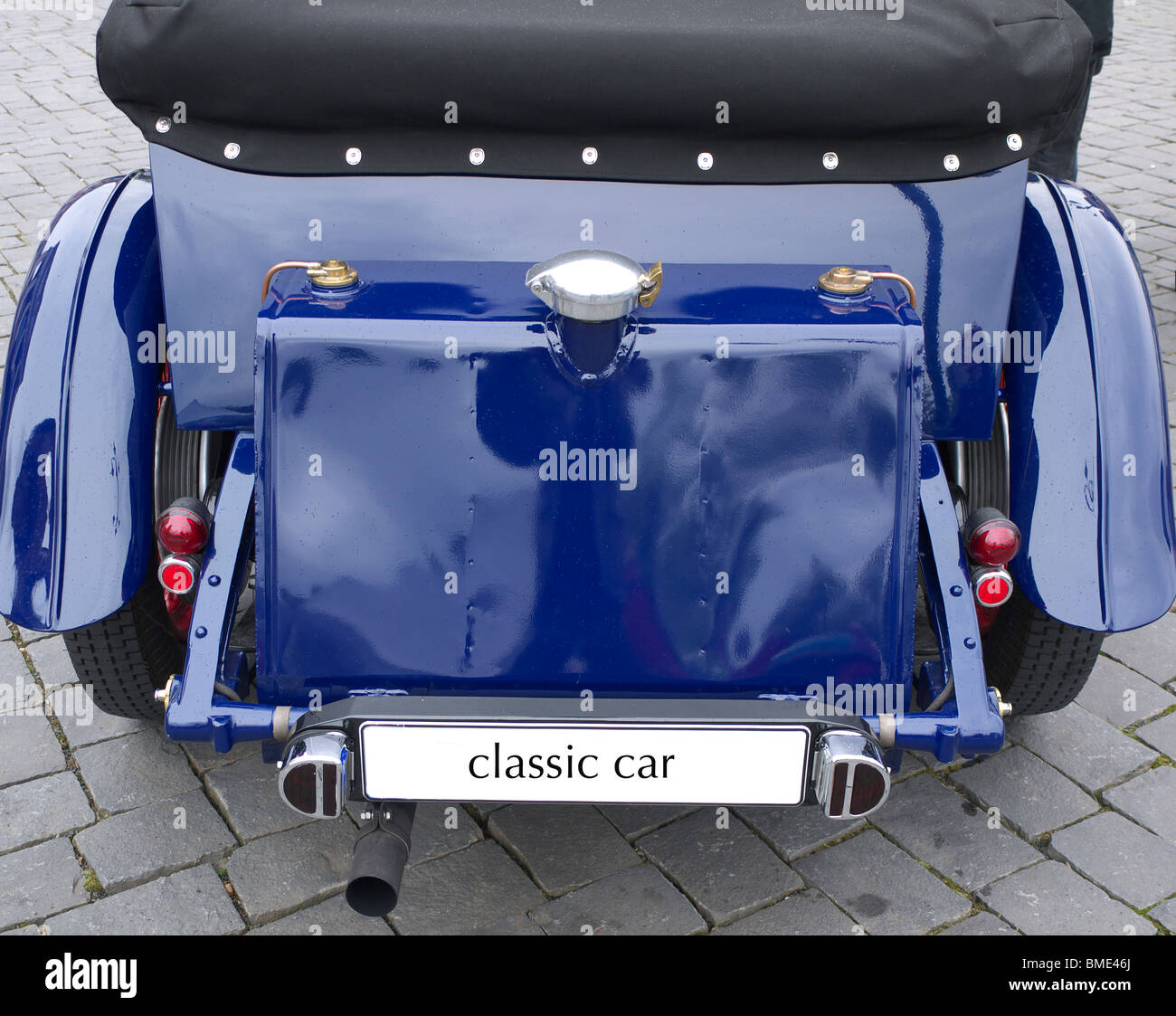Rear of a classic car Stock Photo Alamy