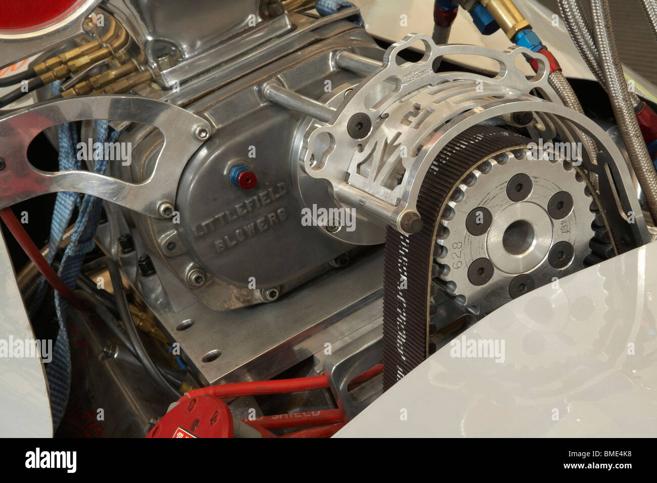Supercharger belt drive fittings on hires stock photography and images