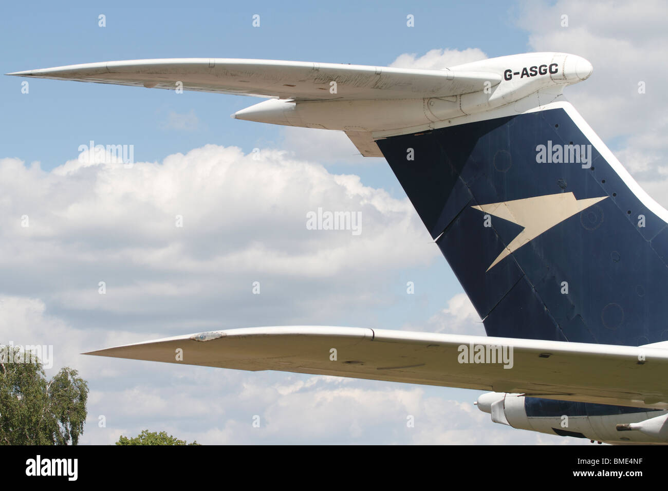 Distinctive tailplane of British Aircraft Corporation Super VC10 ...
