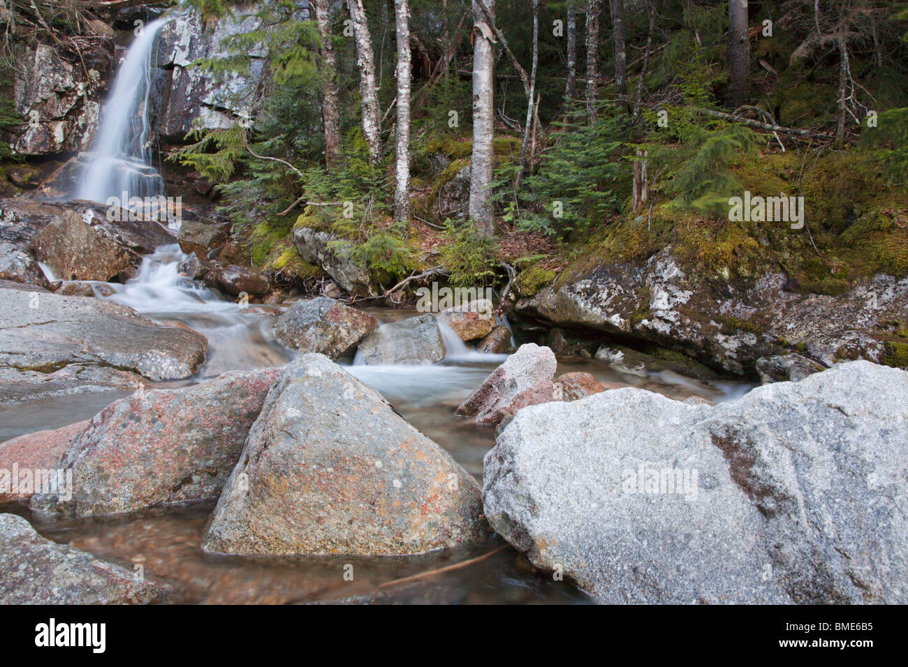 Dry Brook along the Falling Waters Trail in the White Mountains, New ...