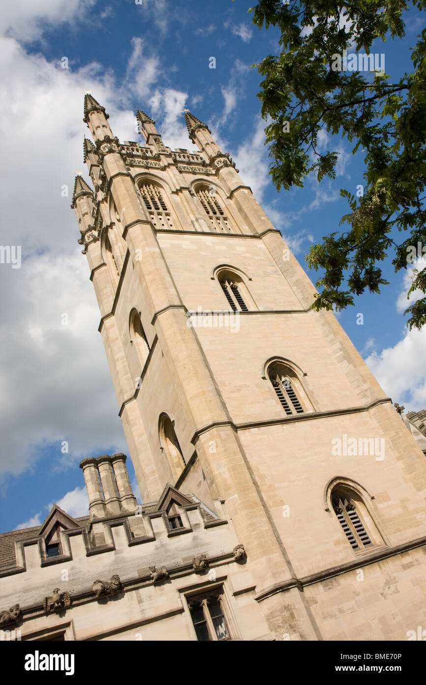The chapel tower of Magdalen College, Oxford Stock Photo