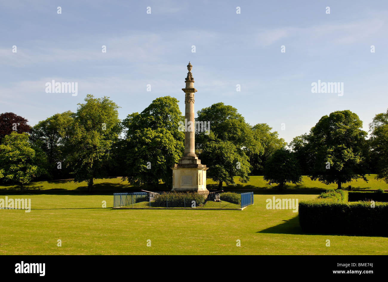 Castle Green and Nelson Memorial, Hereford, Herefordshire, England, UK