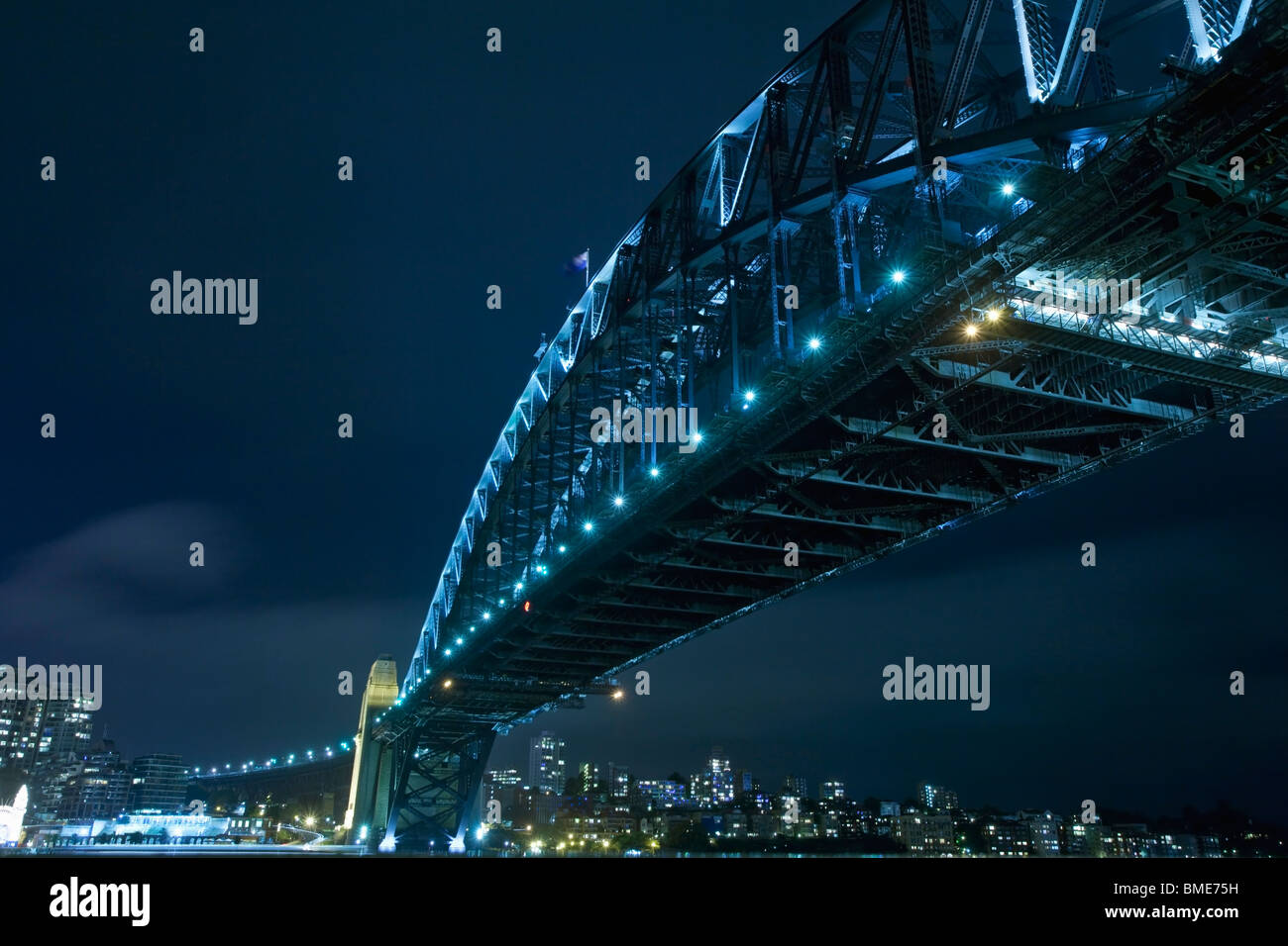 Sydney Harbour Bridge at night Stock Photo - Alamy