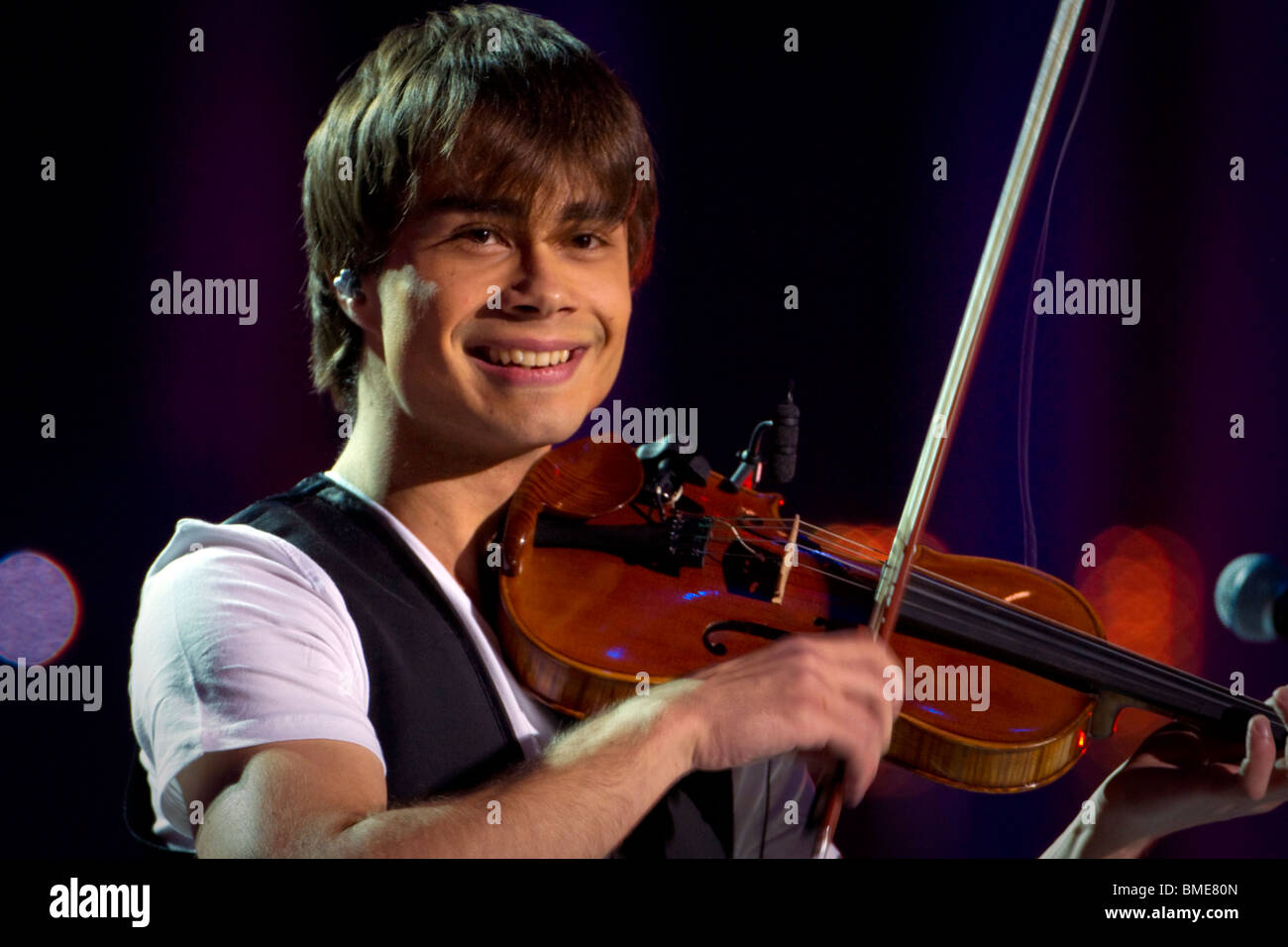 Norwegian singer and violinist Alexander Rybak at the 2009 Nobel Peace Prize Concert. (Photo by Scott London) Stock Photo