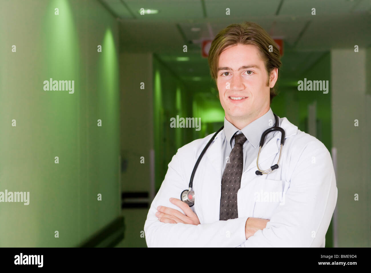 Handsome doctor portrait hi-res stock photography and images - Alamy