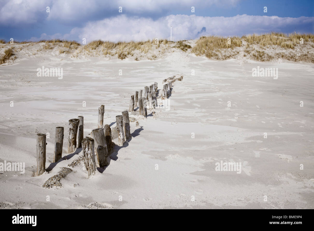 Wooden jetty on the sandy beach hi-res stock photography and images - Alamy