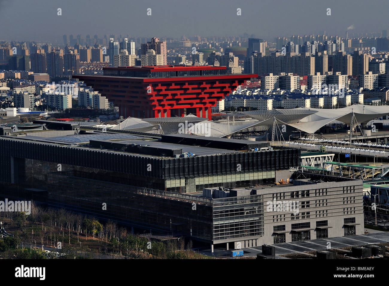 Construction Site Of Pavilions In Zone B, 2010 Shanghai World Expo Park ...