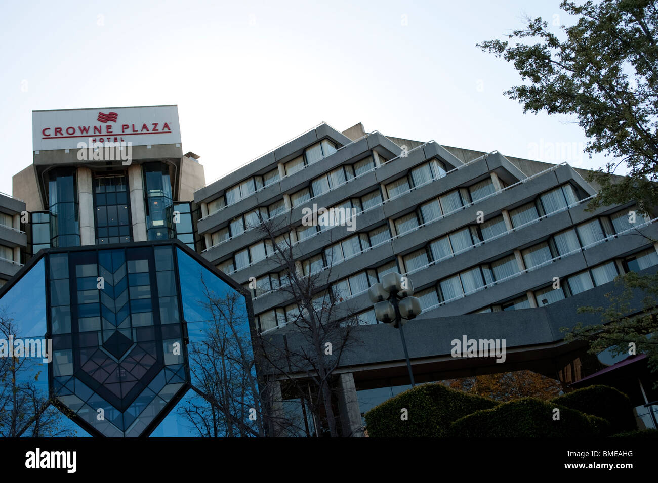 Crowne Plaza Hotel, Victoria Square, Christchurch  South Island, New Zealand. Stock Photo