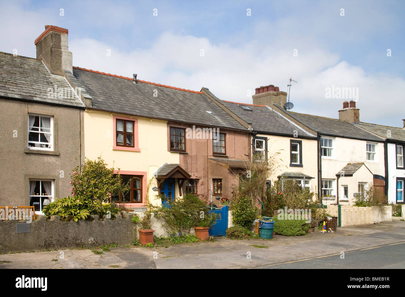 ravenglass houses cumbria england uk Stock Photo Alamy