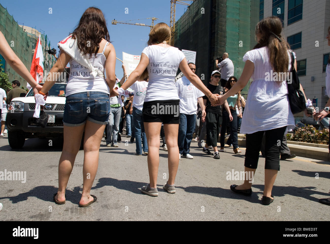Lebanese Laique pride, a secular movement for citizenship Stock Photo ...