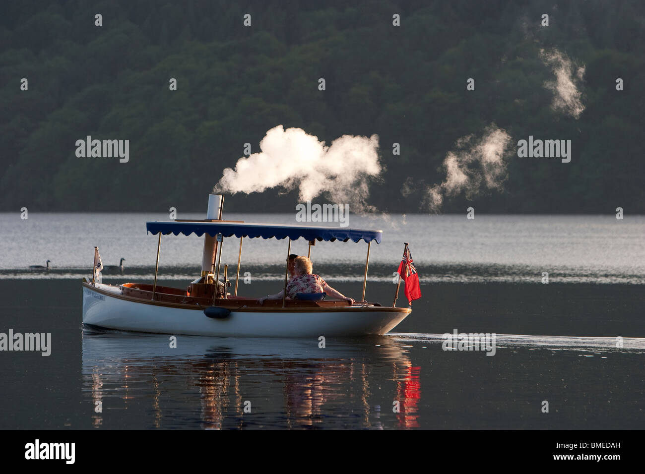 Windermere Steam Boat Stock Photo Alamy
