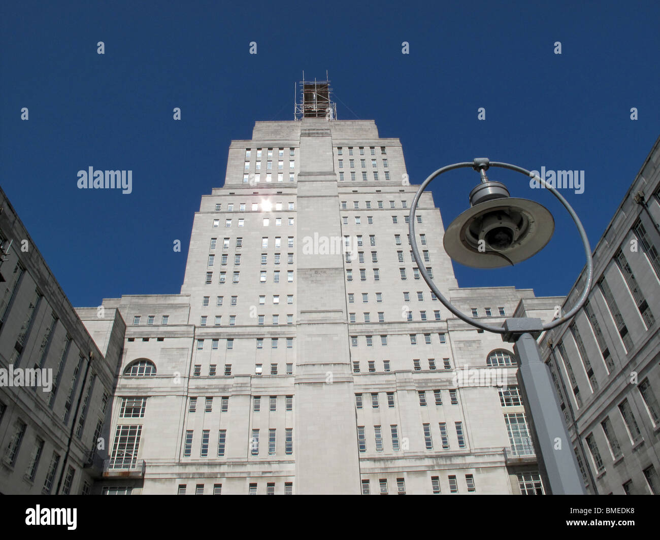 Senate House Art Deco Building UCLH London Elegance 1930s Stock Photo