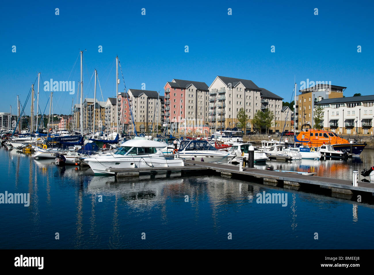 Portishead Marina Somerset England Stock Photo Alamy