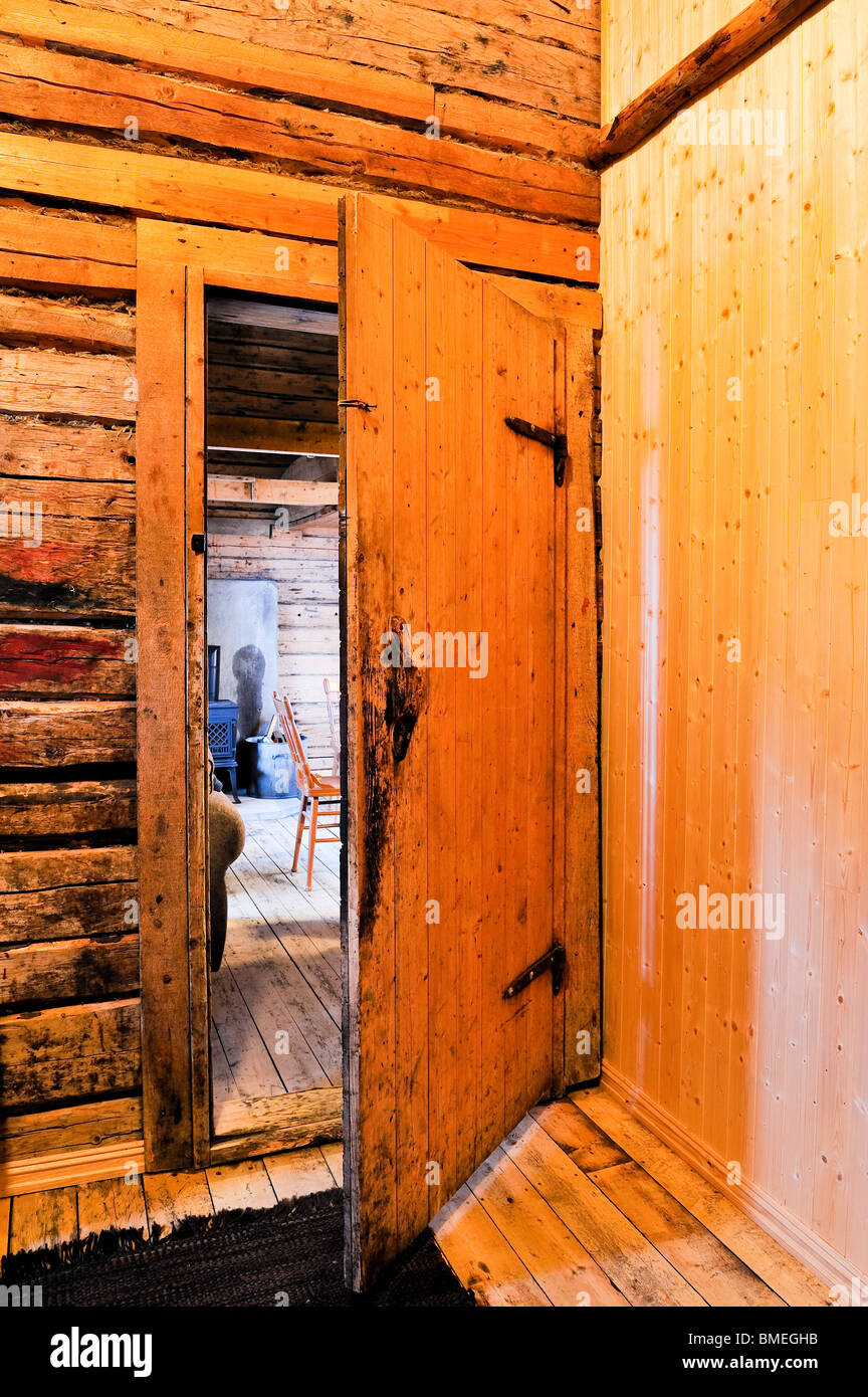 Scandinavia, Norway, Lofoten, View of open door Stock Photo Alamy
