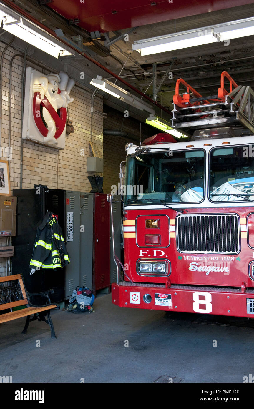 The sinage used in the film Ghostbusters II can be seen inside the