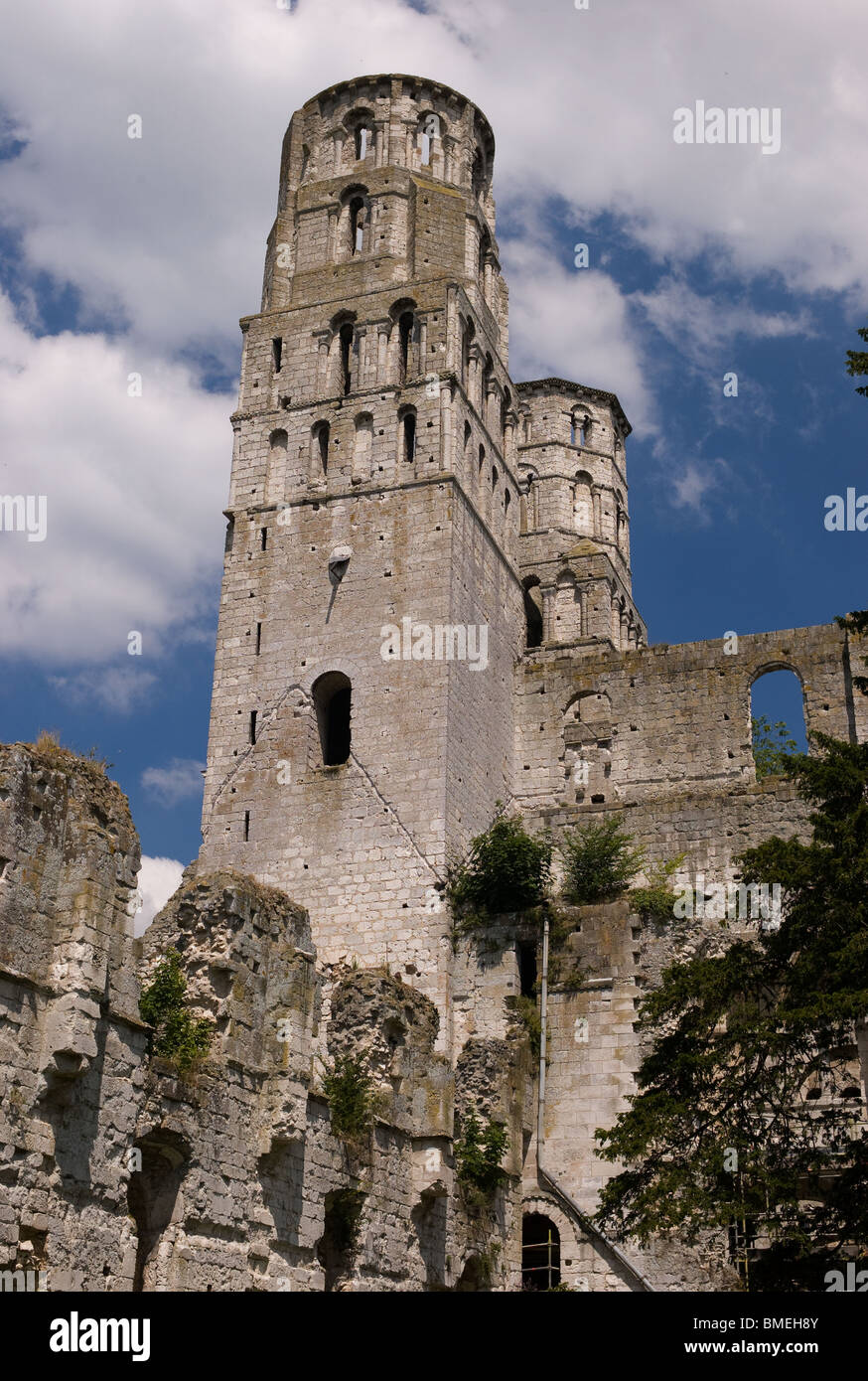 JUMIEGES ABBEY JUMIEGES, FRANCE Stock Photo