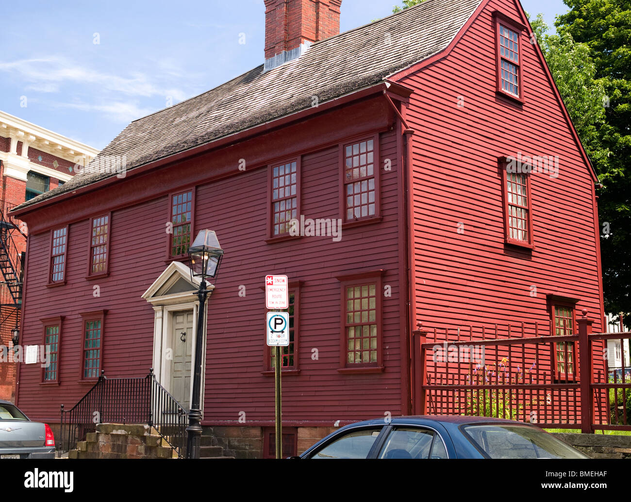 WANTONLYMANHAZARD HOUSE (c.1697), NEWPORT, RHODE ISLAND Stock Photo