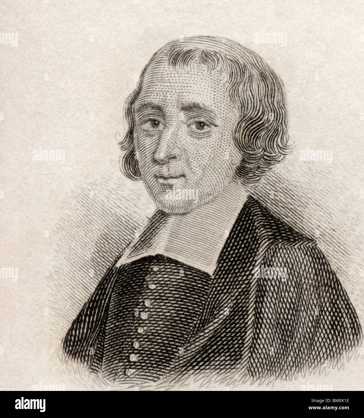 Louis-Sébastien Le Nain de Tillemont, 1637 to 1698. French ecclesiastical historian. Stock Photo