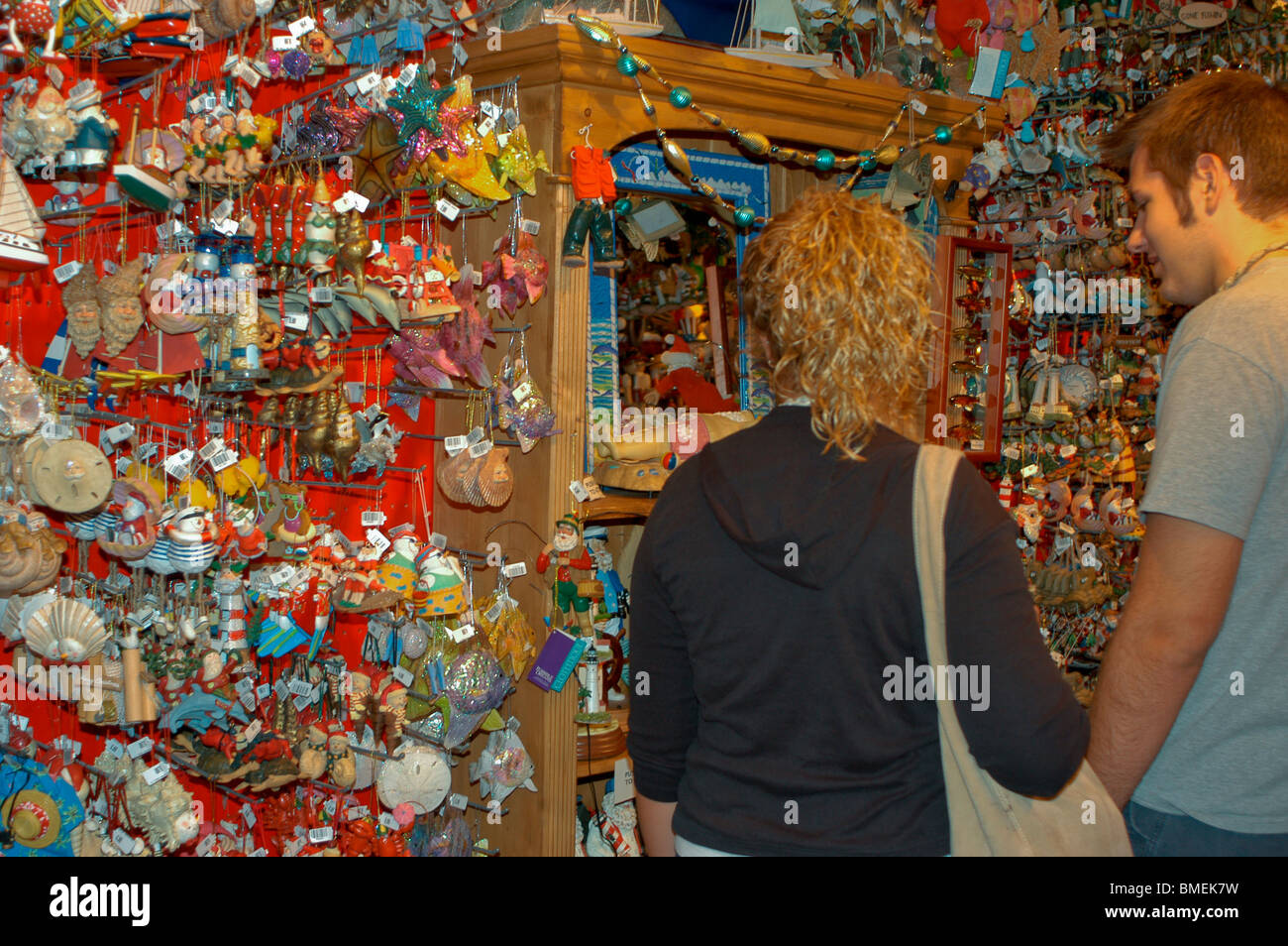 Ocean City, NJ, USA, Adults Holiday Shopping in Christmas Store in