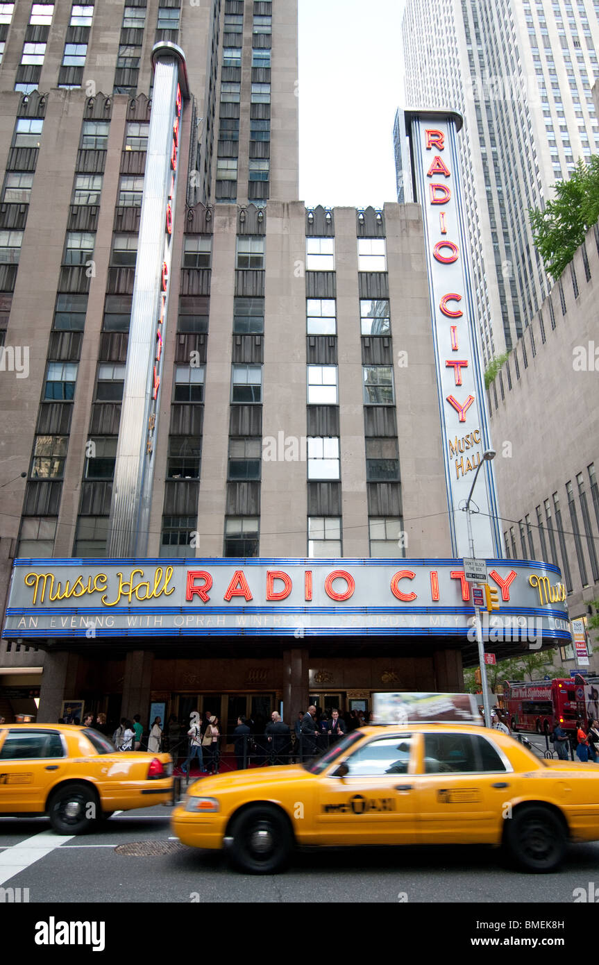 Radio City Music Hall in New York City, NY, USA. Stock Photo