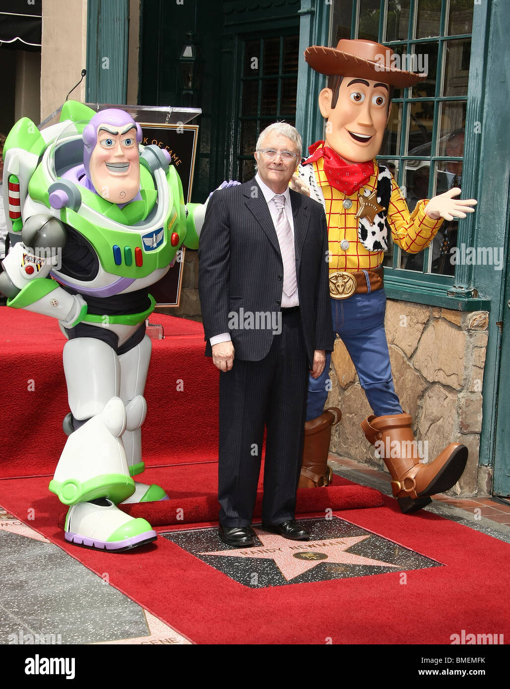 BUZZ LIGHTYEAR RANDY NEWMAN WOODY RANDY NEWMAN HONORED WITH A STAR ON THE HOLLYWOOD WALK OF FAME HOLLYWOOD LOS ANGELES CA 0 Stock Photo