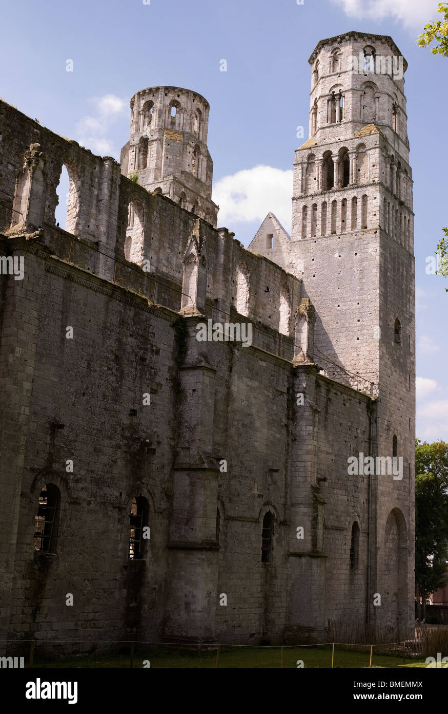 JUMIEGES ABBEY JUMIEGES, FRANCE Stock Photo