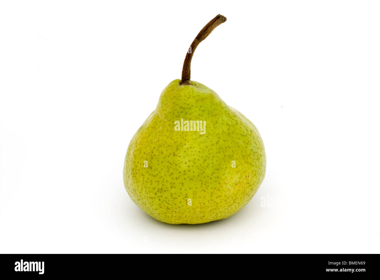 single ripe pear isolated on a white background Stock Photo - Alamy