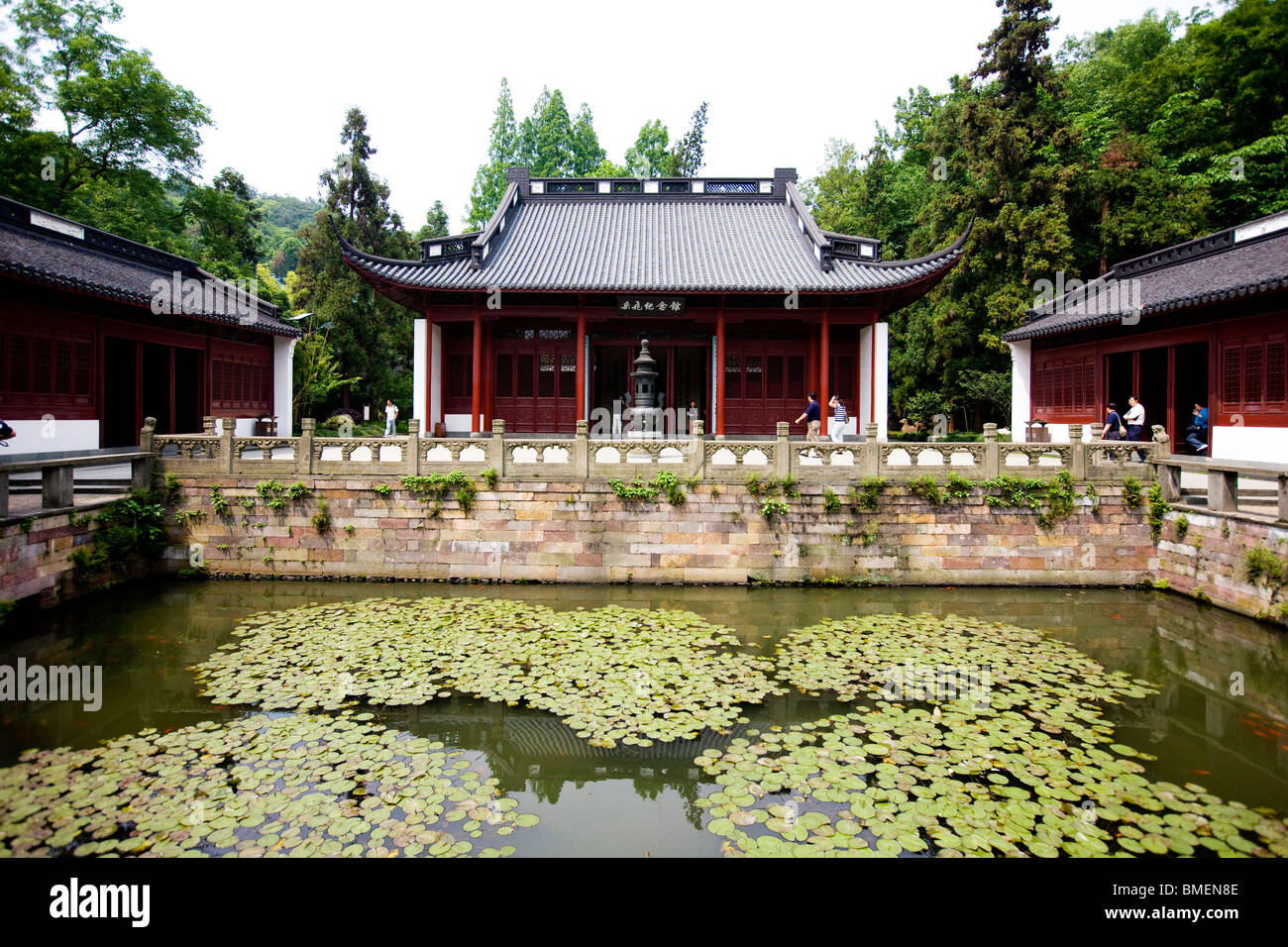 Memorial Hall Of Yue Fei, Yuewang Temple, Hangzhou City, Zhejiang Province, China Stock Photo