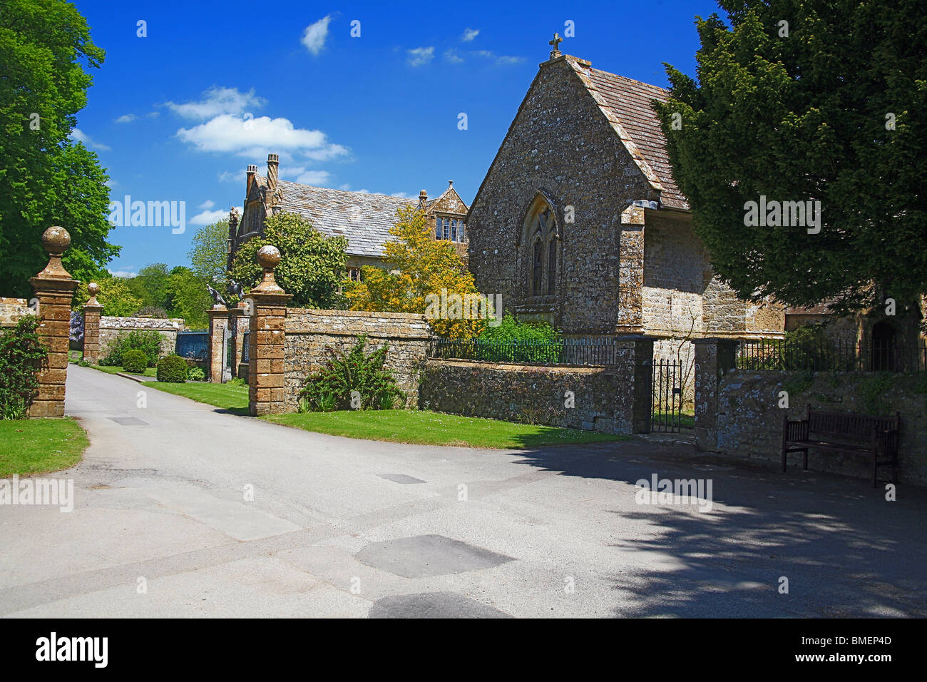 Mapperton House Gardens near Beaminster, Dorset, England, UK Stock