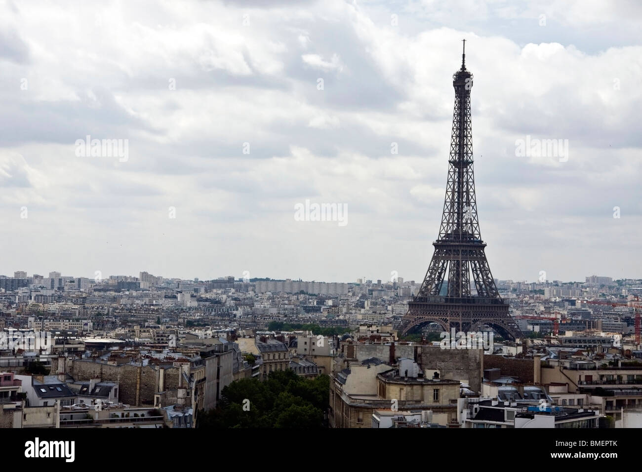 Eiffel Tower,Paris ,France Look into the distance Stock Photo - Alamy