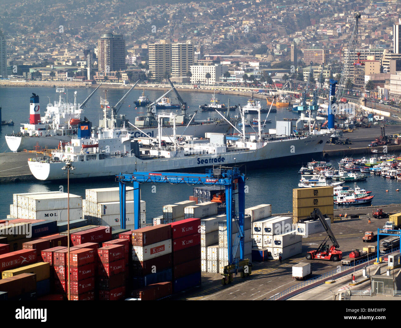 The Port of Valparaiso in Chile, South America Stock Photo - Alamy