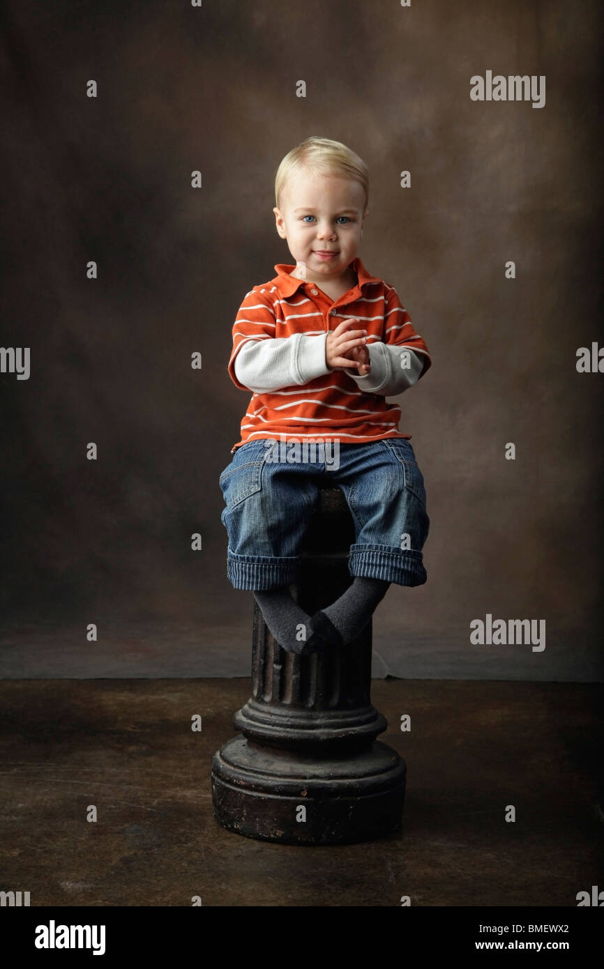 Boy Stool Studio High Resolution Stock Photography and Images - Alamy