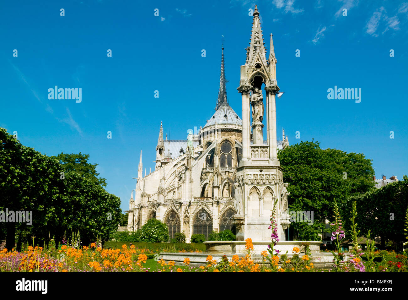 CATHEDRAL NOTRE-DAME, PARIS, FRANCE Stock Photo