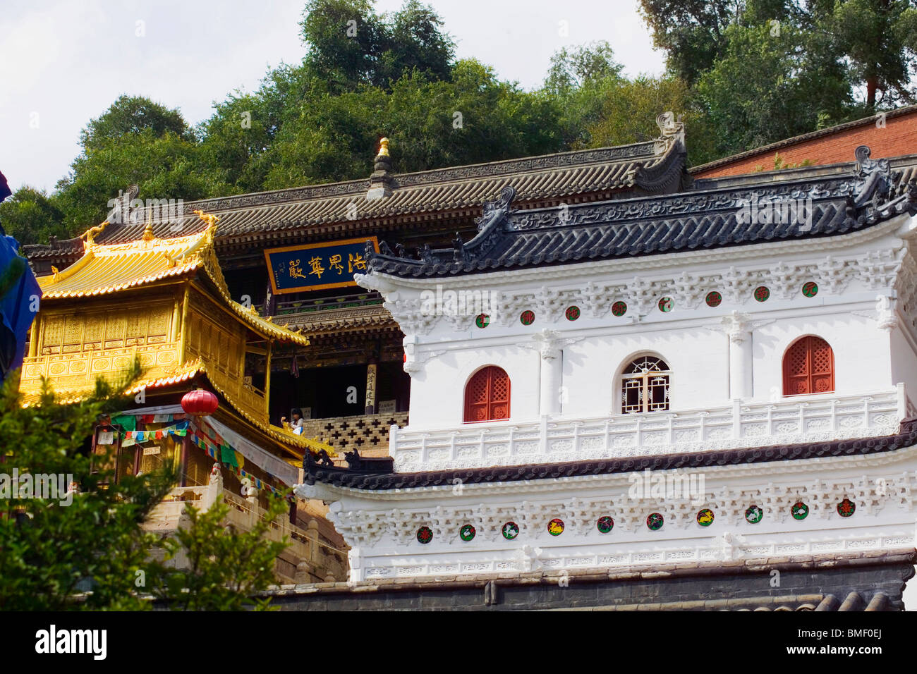 Qianbo Wenshu Hall, Xiantong Temple, Mount Wutai, Xinzhou City, Shanxi Province, China Stock Photo