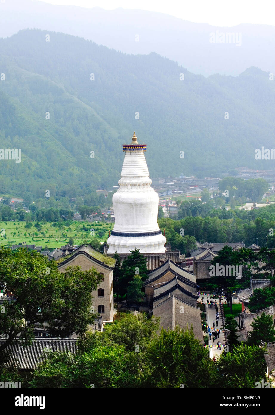 Magnificent view of Sarira Dagoba, Tayuan Temple, Mount Wutai, Xinzhou City, Shanxi Province, China Stock Photo