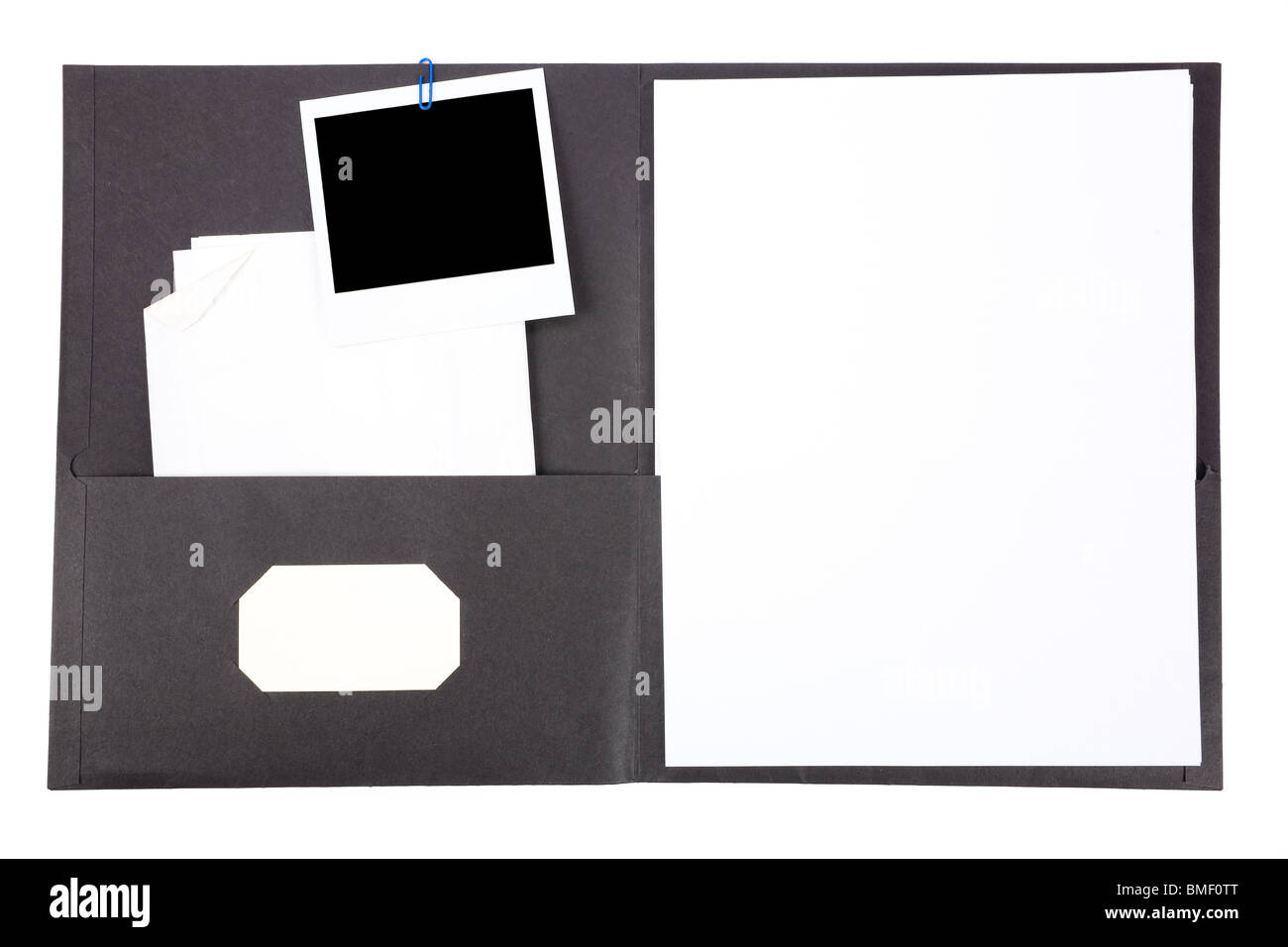 file folder with white background Stock Photo - Alamy