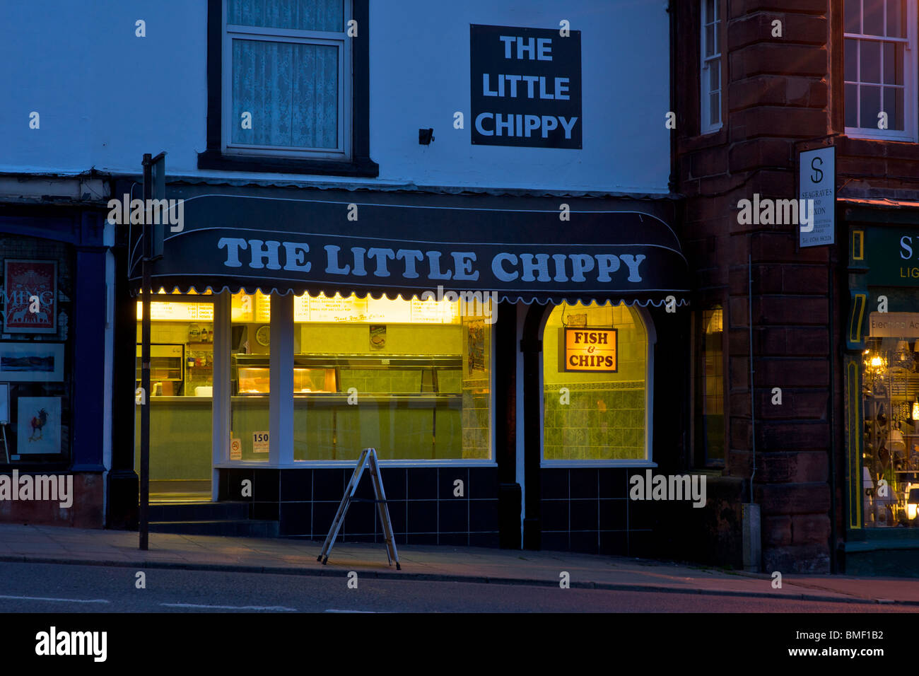 Fish & chip shop in Penrith, Cumbria, England UK Stock Photo Alamy