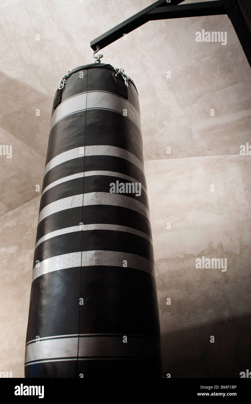 My personal punching bag in the attic Stock Photo Alamy