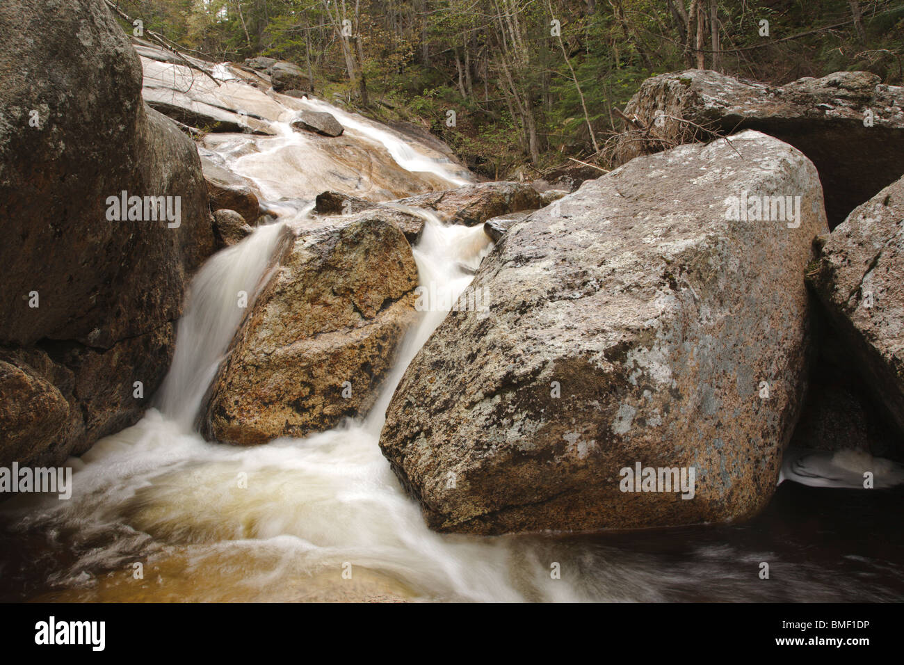 South Branch of Hancock Brook in Lincoln, New Hampshire USA Stock Photo