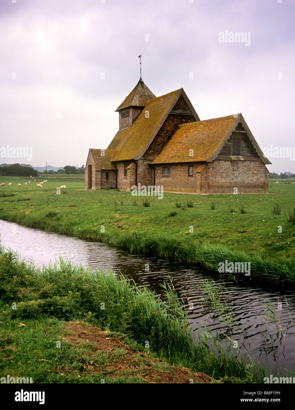UK, England, Kent, Romney Marsh, Fairfield, St Thomas a'Becket Church Stock Photo