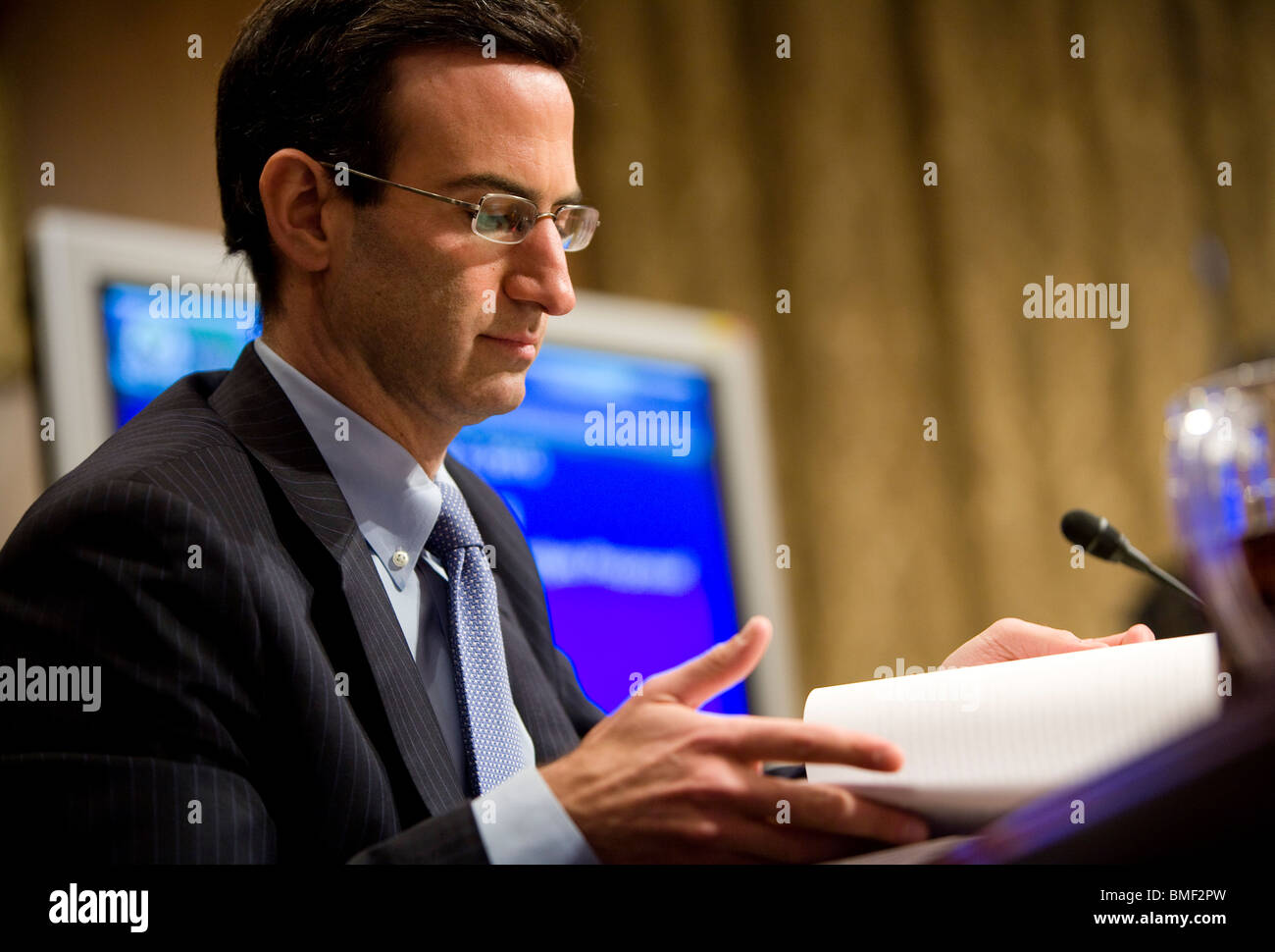 Peter Orszag, director of the Office Of Management and Budget. Stock Photo