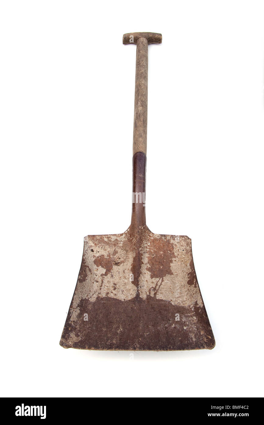 Traditional metal shovel, isolate on a white studio background Stock Photo Alamy