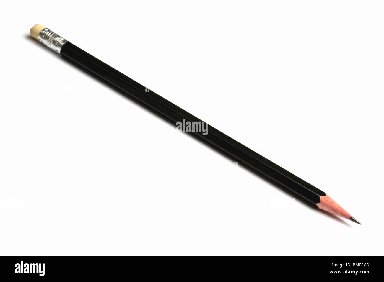 Black pencil isolated on white background Stock Photo - Alamy