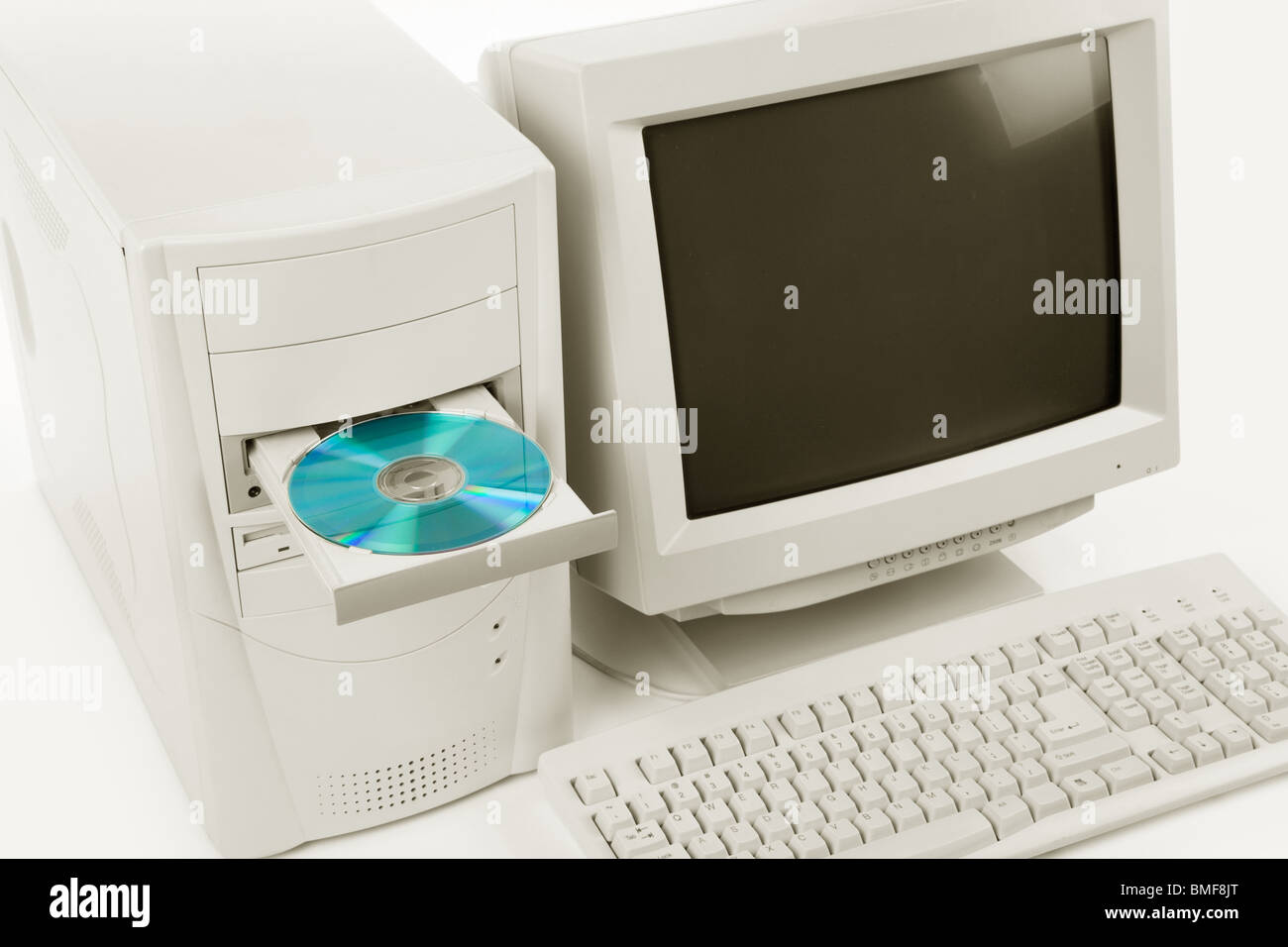 Desktop Computer and CDROM Drive close up shot Stock Photo Alamy