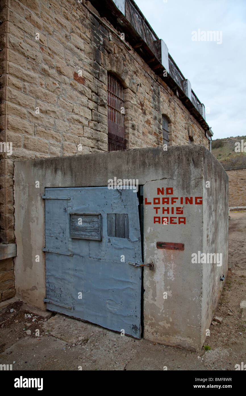 Jail door at the old Idaho Penitentiary in Boise, Idaho Stock Photo