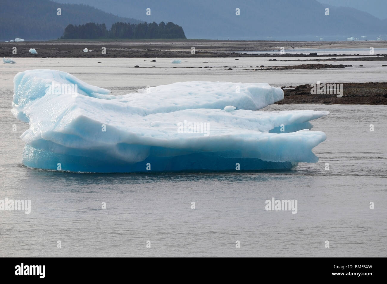 Icebergs, Tracy Arm, Alaska Stock Photo