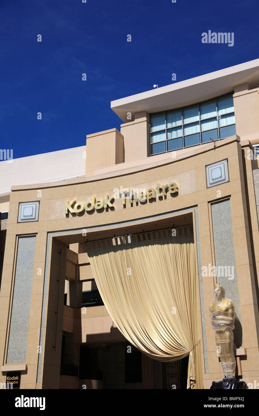 Preparations for Academy Awards, Kodak Theatre, Hollywood Boulevard, Los Angeles, California, USA Stock Photo