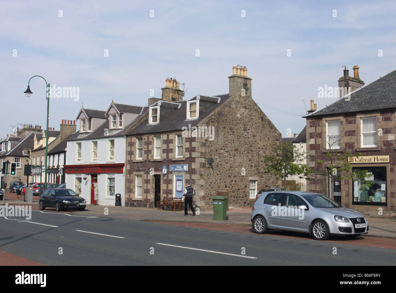 street scene Biggar South Lanarkshire Scotland June 2010 Stock Photo