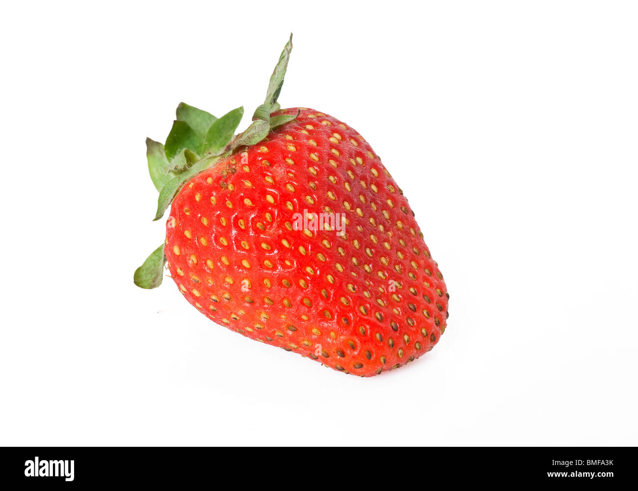 ripe strawberry isolated on white background Stock Photo - Alamy